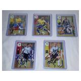 2006 autographed Panini soccer cards.