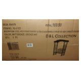 Steel arch frame w/ bench & top cover.