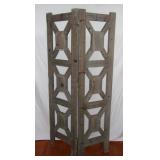 Rustic 2 section room divider.