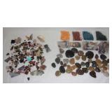 Various tumbled stones & crystals collection.