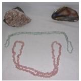 Rocks/ mineral/ gemstone, necklaces.