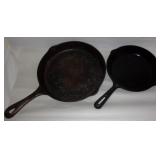 Vintage cast iron fry pans w/ GSW.
