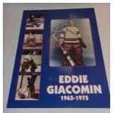 Eddie Giacomin autographed poster.
