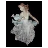 Large vintage Lladro figurine w/ bird.