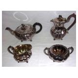 Vintage Rogers silver plate tea set.