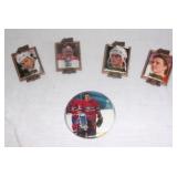 Hockey pins & Ken Dryden button.