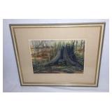 Vintage artist signed print.