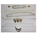 Costume jewelry w/ mostly necklaces.