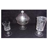 EAPG 'Canadian' pattern w/ celery vase.