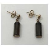 14k gold post earrings.