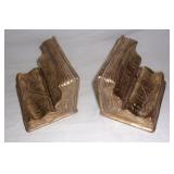 Vintage resin bookends.