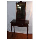 Console table w/ mirror.