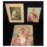 Various pictures w/ religious.