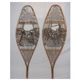 Vintage wooden snowshoes.