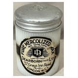 1920's milk glass jar.