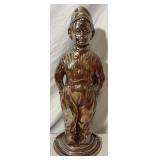 1930's cast iron Dutch boy fireplace companion.