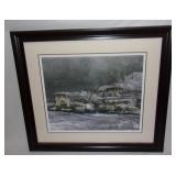 Large Wolves artist signed print.