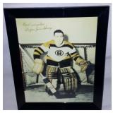 Vintage autographed hockey photo of Jim Henry.