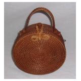 Woven rattan Bali bag.