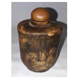 Vintage Chinese hand carved snuff bottle.