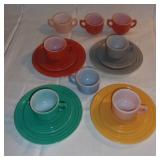 1950's child's glass dishes.