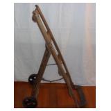 Vintage wooden dolly.