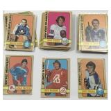 1972-73 OPC hockey cards w/ Jacques Plante.