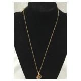 Ladies gold plated Sterling Silver necklace.