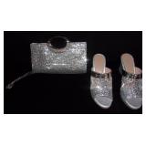 Matching evening clutch & shoes.