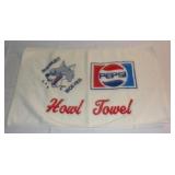 Vintage Sudbury Wolves Pepsi howl towel.