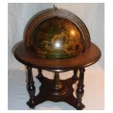 Decorative table top old world globe.