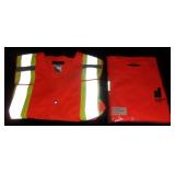 Hi-vis work wear w/ short sleeve vest.