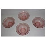 Pink depression style bowls.