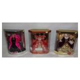 Special edition Barbie dolls.