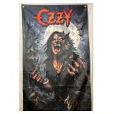 Vintage Ozzy Osborn banner.