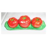 Vintage tomato ware set.