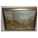 Vintage artist signed oil on canvas.