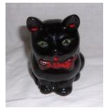 Vintage black cat planter.