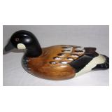 Hand carved hand-painted decorative duck.