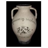 Distressed Bordeaux wine urn/ vessel.