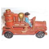 Vintage cast iron fire truck.