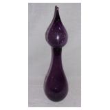 Retro amethyst decanter w flame topper.