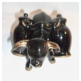 1950's bull salt & pepper shaker set.