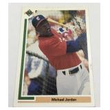 1991 Michael Jordan rookie baseball card.