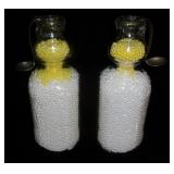 Vintage cream bottles & ladles.