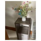 Storage cabinet and flower decor