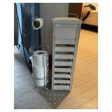 Room decor and toilet paper holder