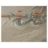 Pyrex liquid measuring cups
