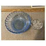Christmas glassware bowl and dish