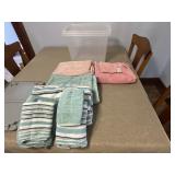 Tote of bath towels